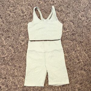 Aerie Offline Light Green Women's Active Set